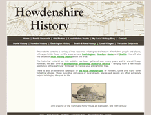 Tablet Screenshot of howdenshirehistory.co.uk